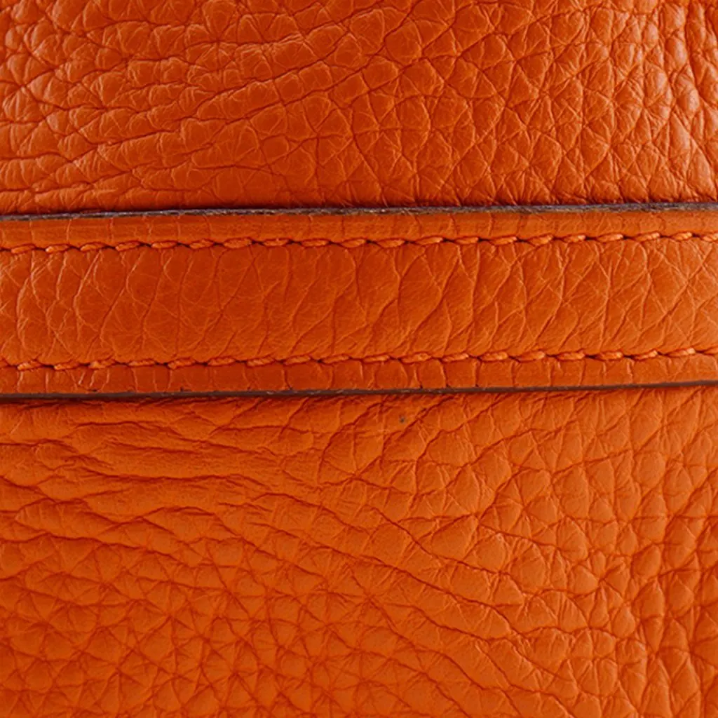 Hermès Clemence Picotin 18 Orange Leather Very good - Box View