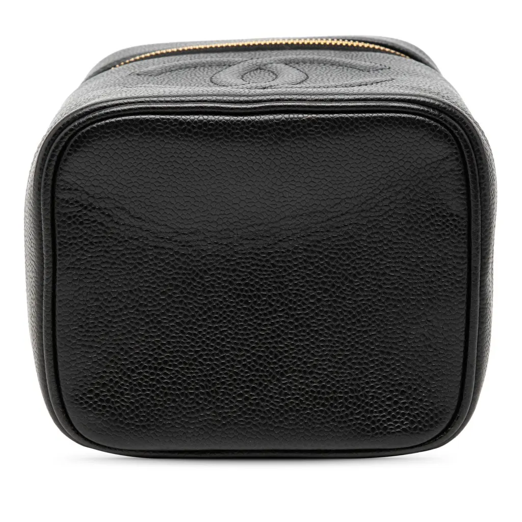 Chanel CC Caviar Vanity Bag Black Leather Very good - Inside View