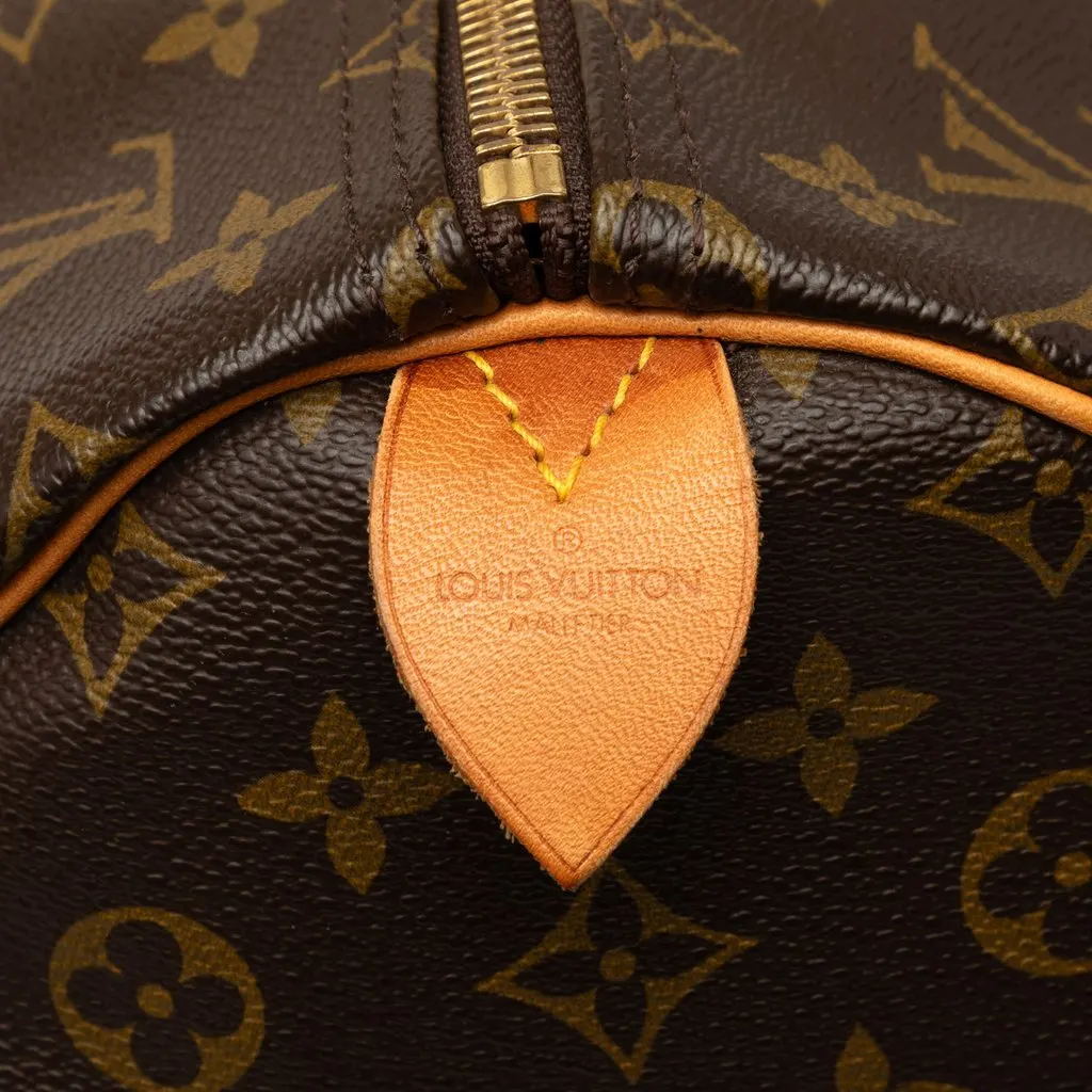 Louis Vuitton Monogram Keepall 55 Brown Canvas Good - Box View