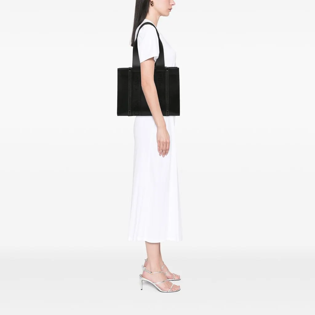 Chloé Medium Calfskin Woody Tote Black Leather Very good - Box View