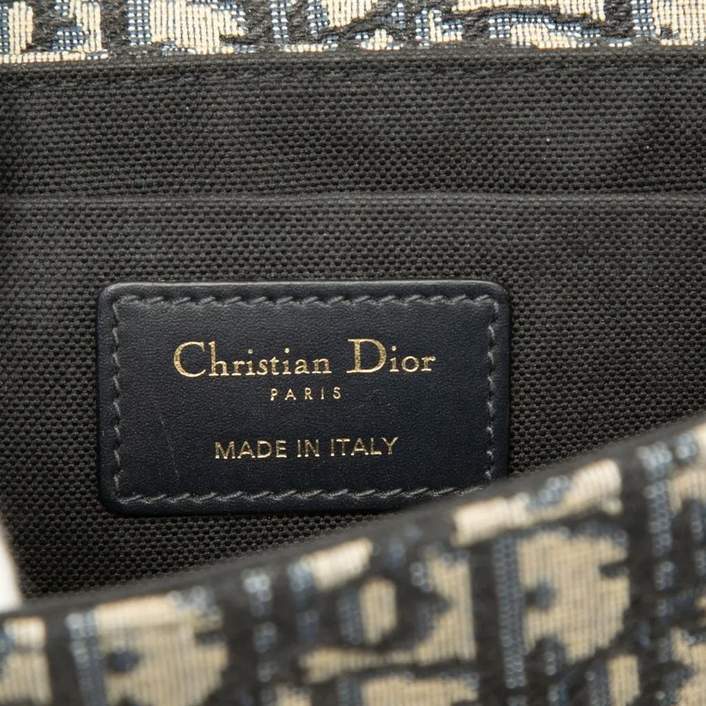 Dior Oblique Canvas 30 Montaigne Box Bag Blue Canvas Very good - Box View