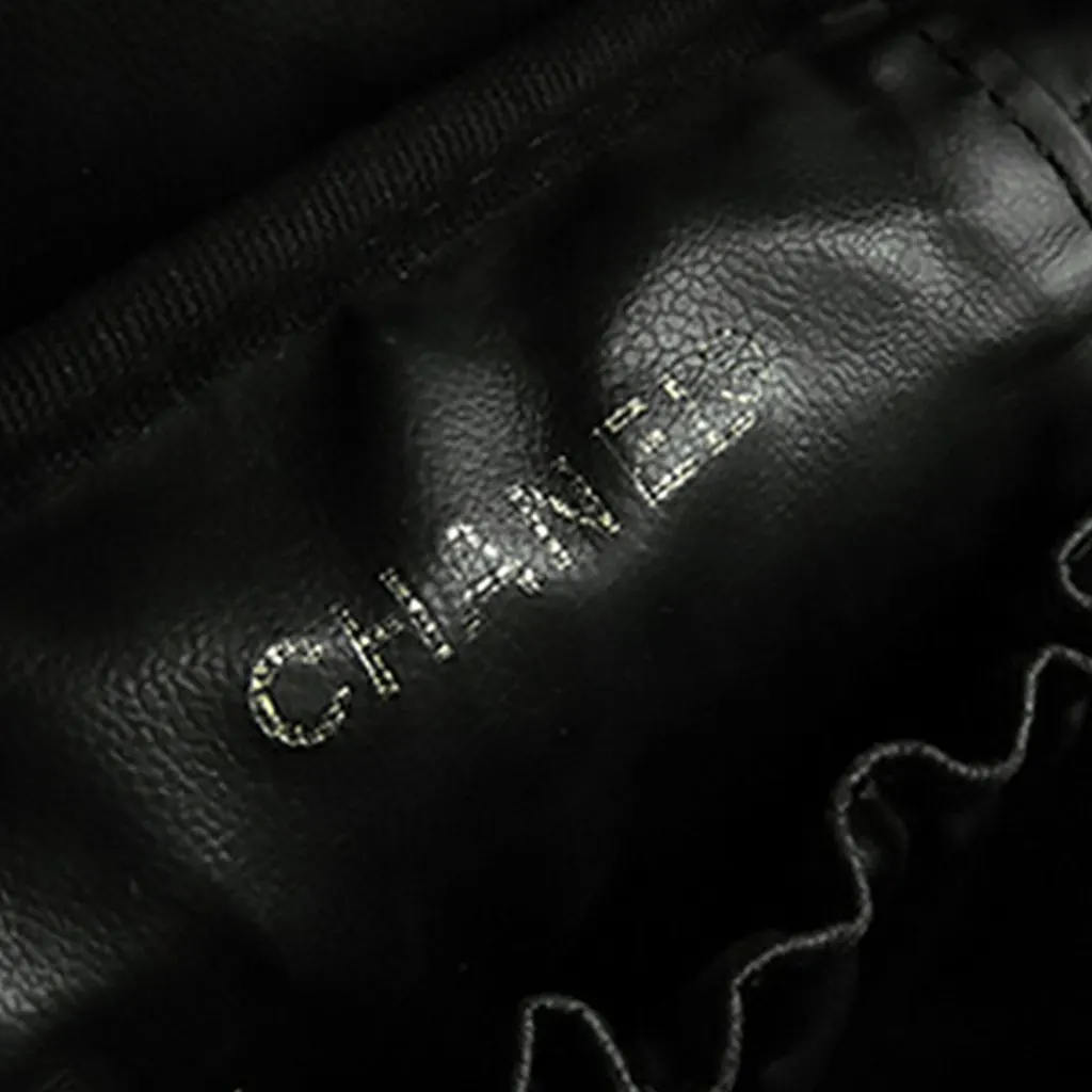 Chanel CC Caviar Vanity Case Black Leather Very good - Box View