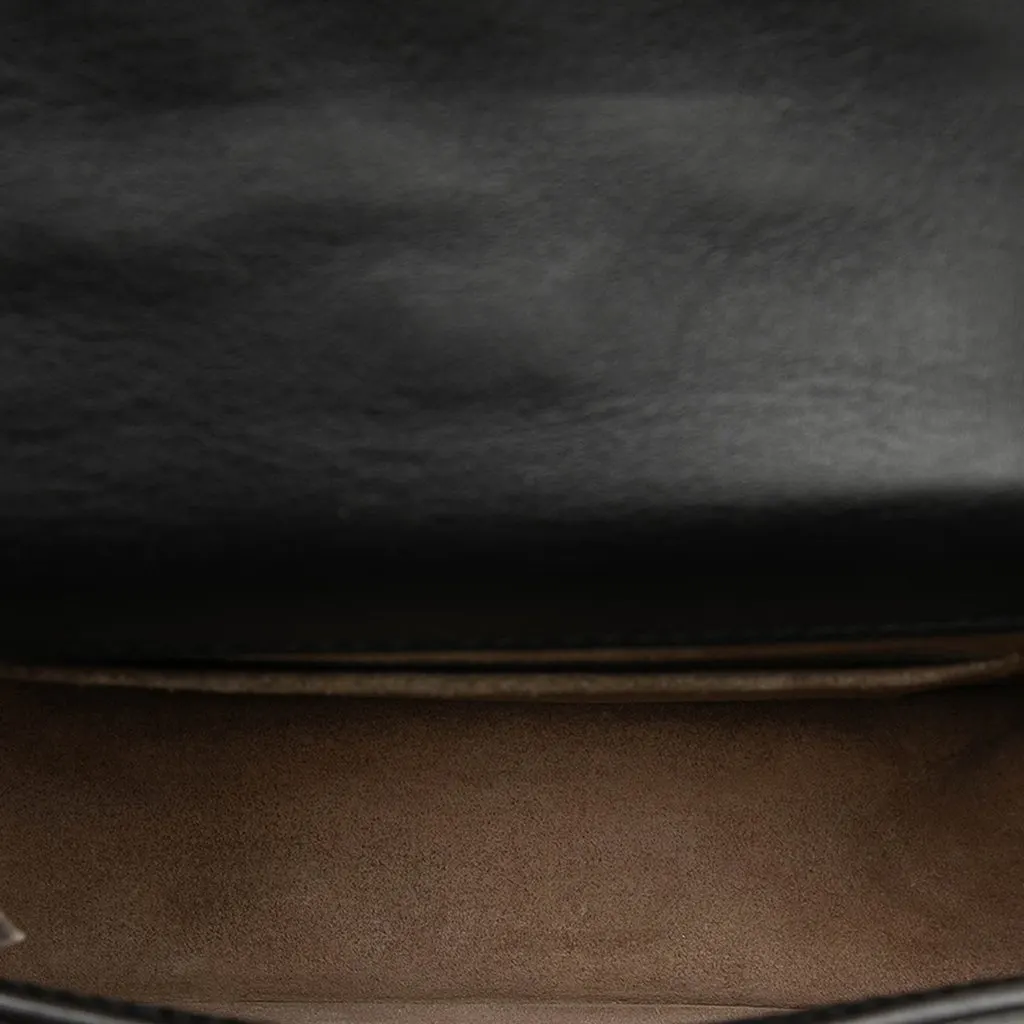 Chloé Small Quilted Leather Nile Bracelet Satchel Black Leather Good - Model View