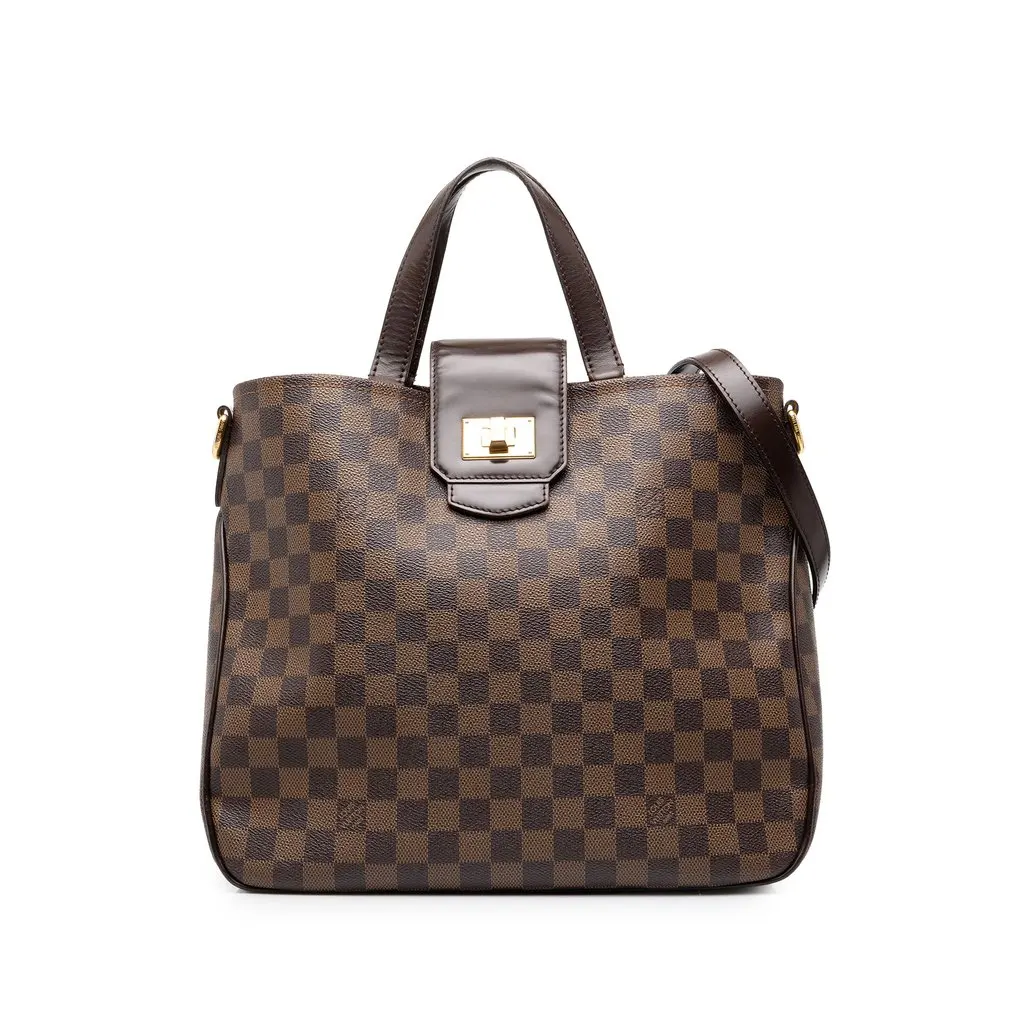 Louis Vuitton Damier Ebene Cabas Rosebery Brown Canvas Very good - Front View