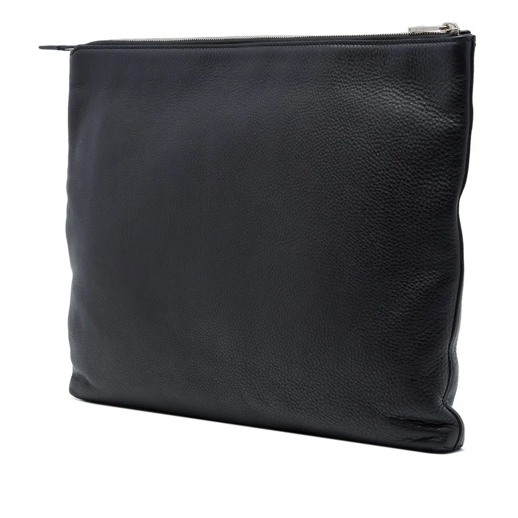 Gucci Calfskin Soho Clutch Black Leather Very good - Back View