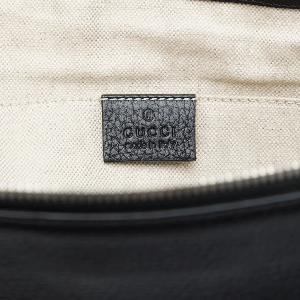 Gucci Calfskin Soho Clutch Black Leather Very good - Box View