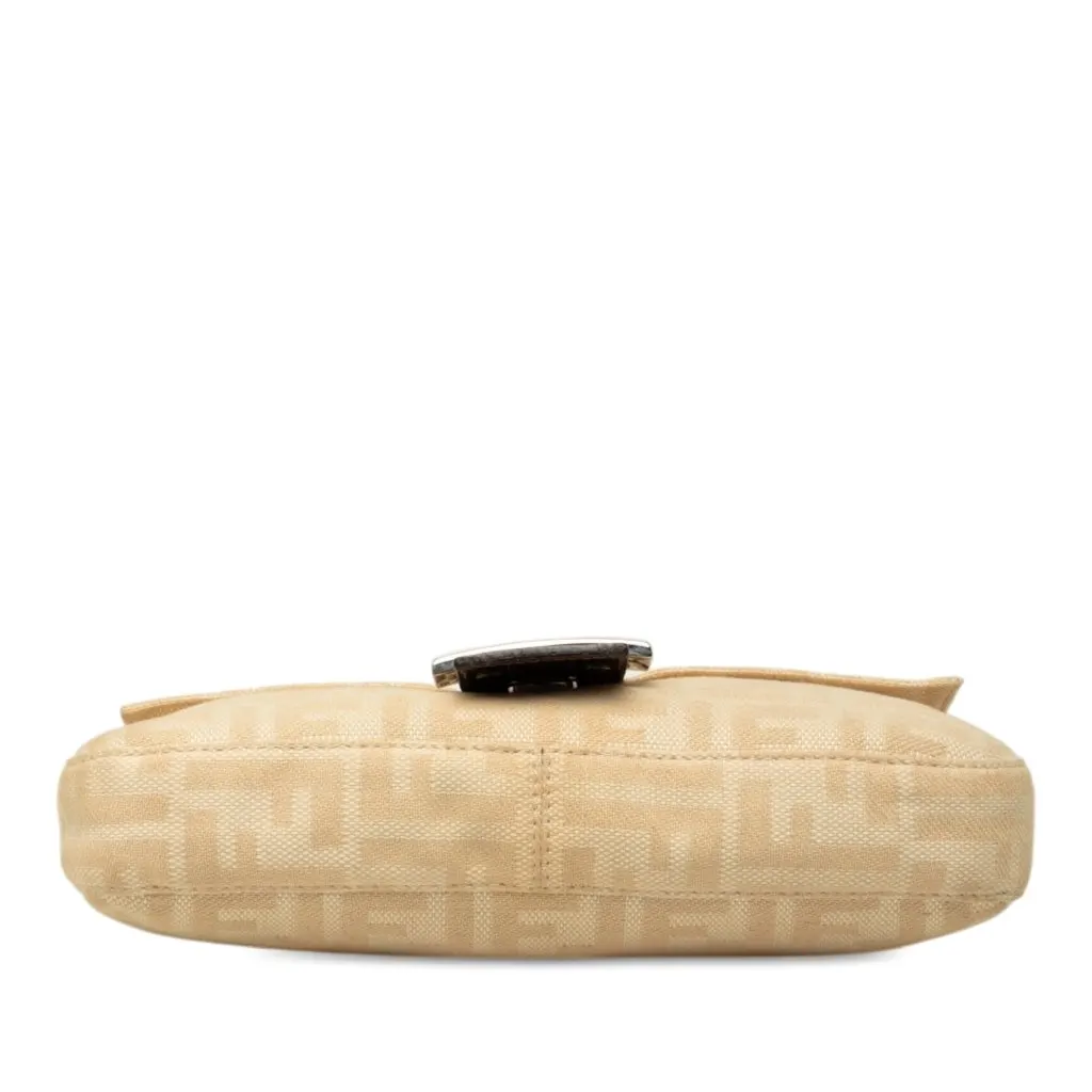 Fendi Zucca Canvas Baguette Beige Canvas Good - Inside View