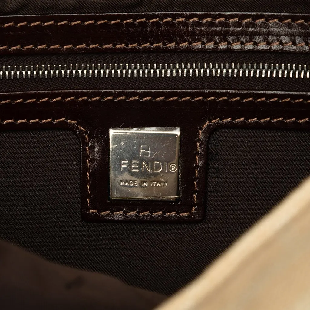 Fendi Zucca Canvas Baguette Beige Canvas Good - Box View