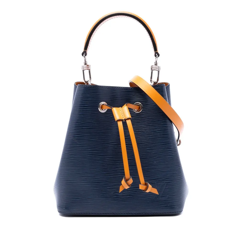 Louis Vuitton Epi Neonoe BB Blue Leather Very good - Front View