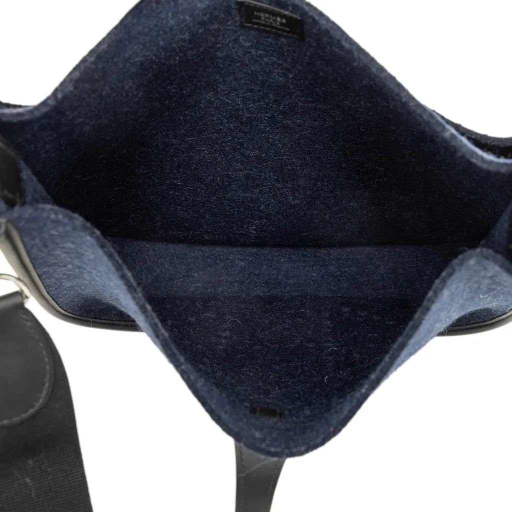 Hermès Feutre and Swift Evelyne III 29 Blue Wool Very good - Model View