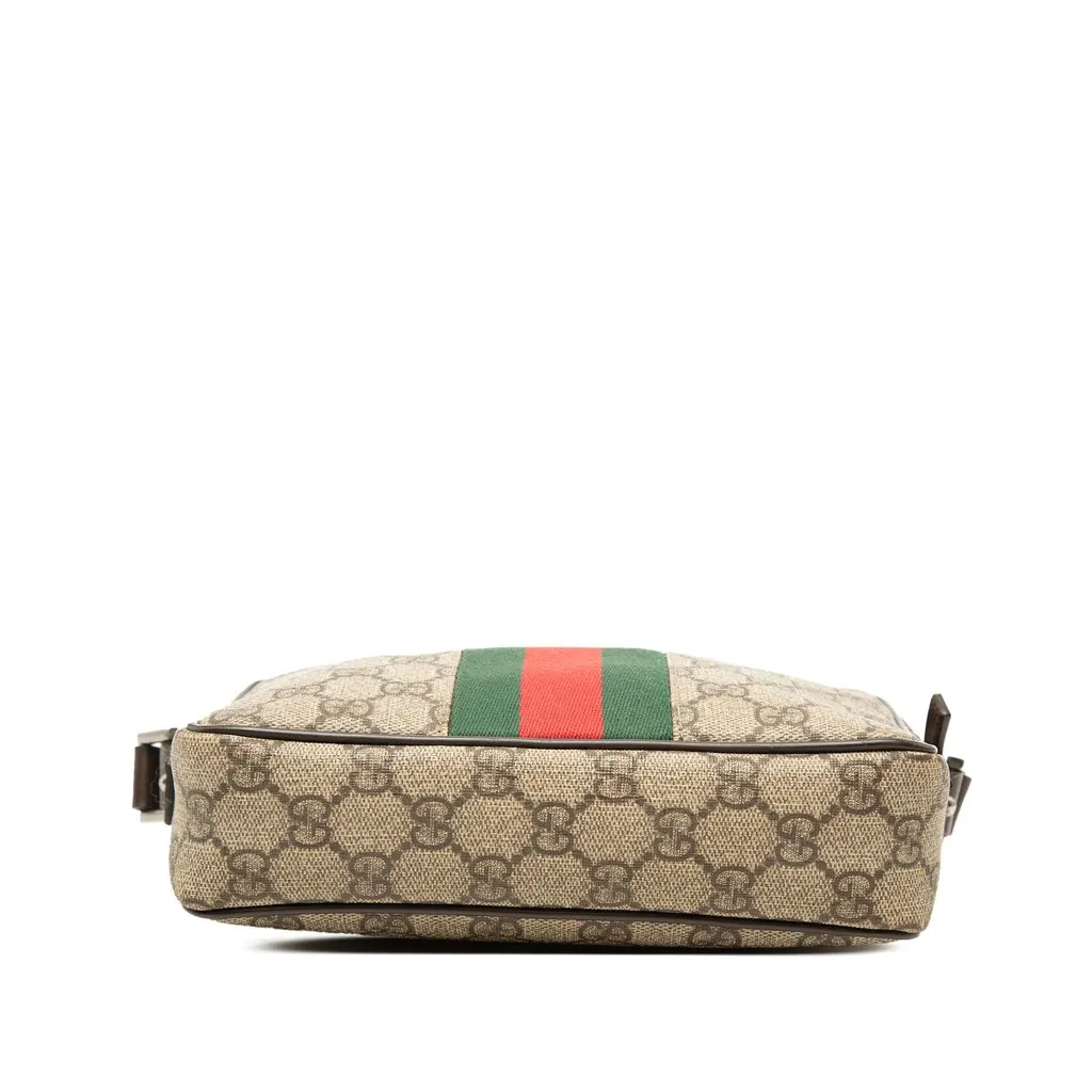 Gucci GG Supreme Web Crossbody Beige Canvas Very good - Inside View