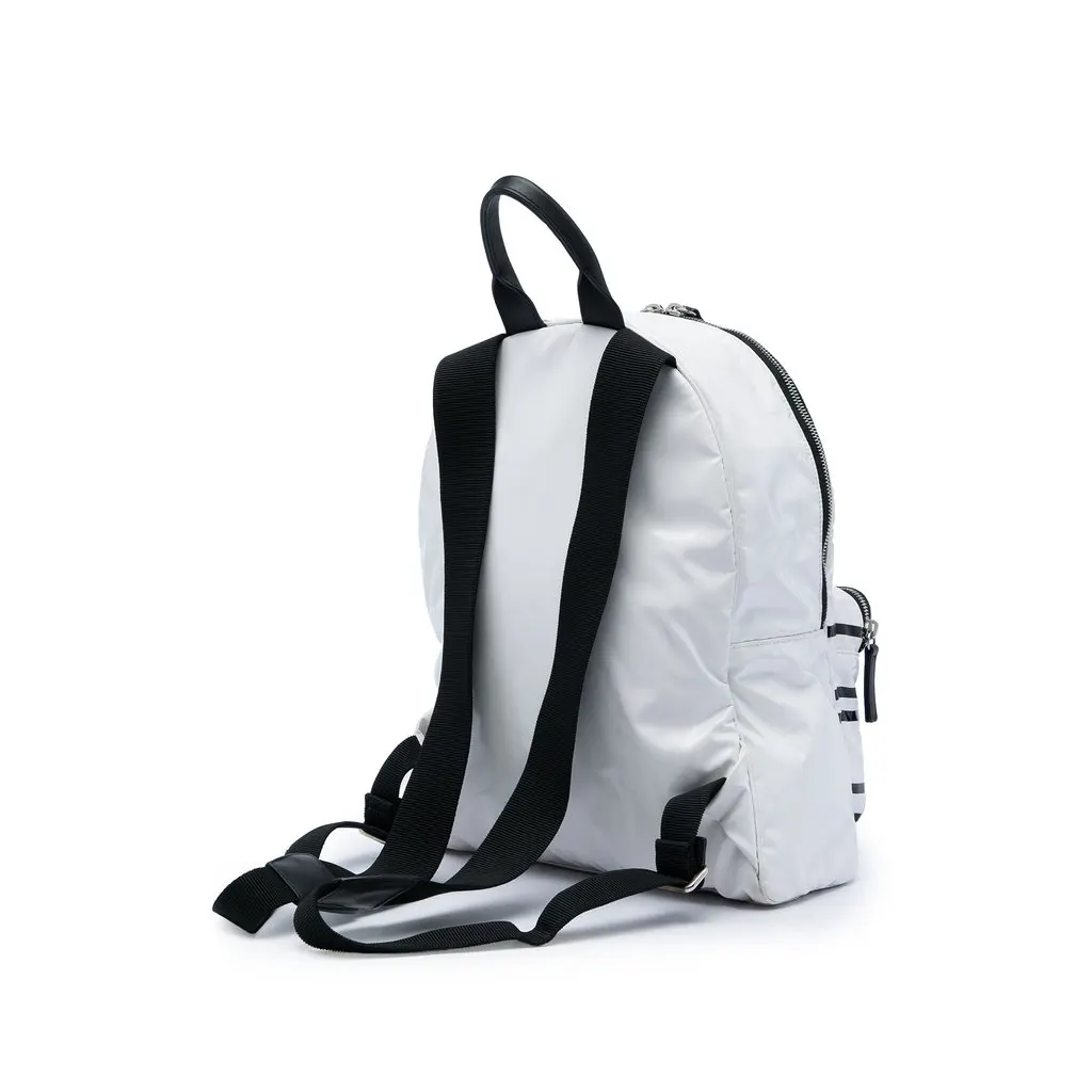Chanel Vinyl La Pausa Bay Backpack White Plastic Good - Back View