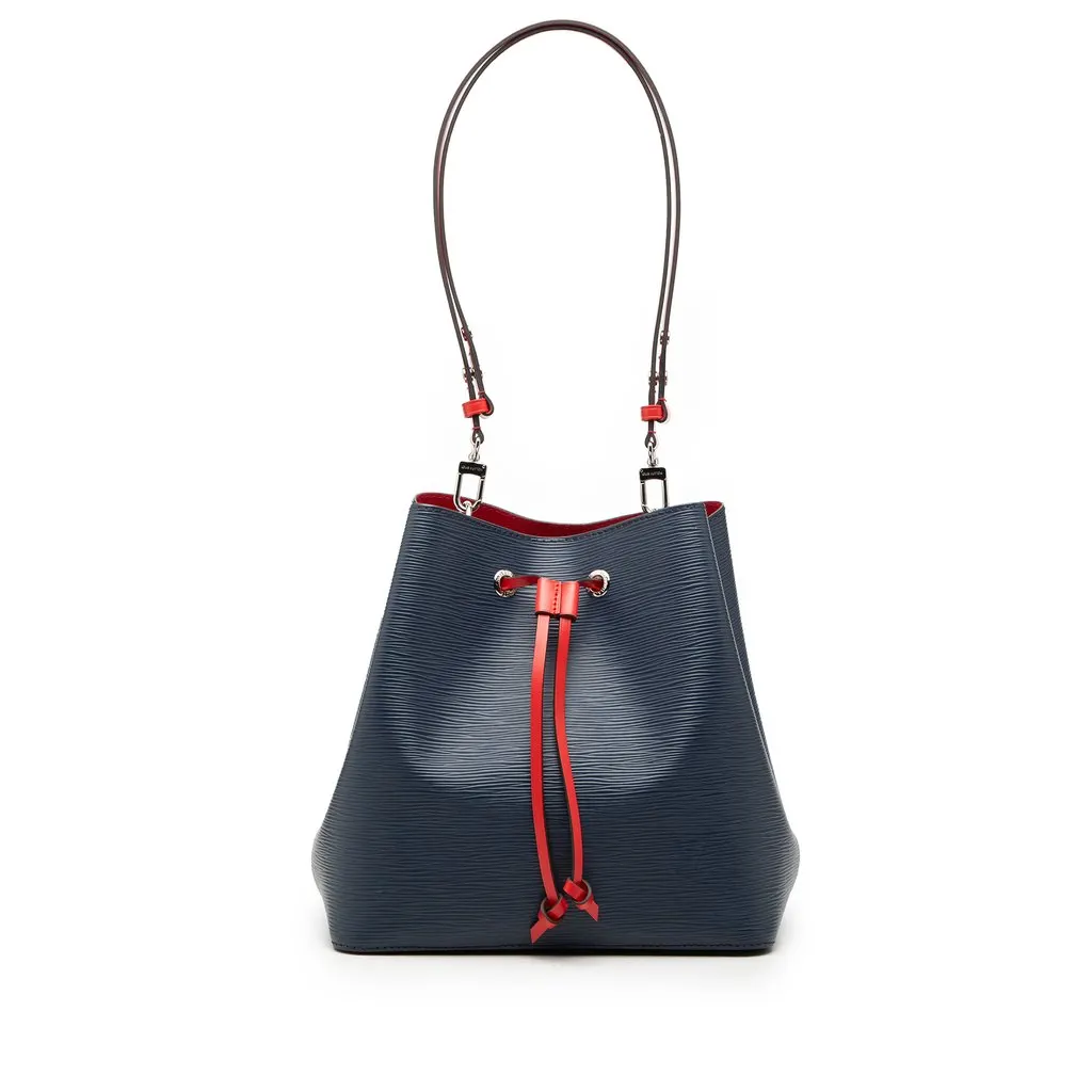Louis Vuitton Epi NeoNoe MM Blue Leather Very good - Front View