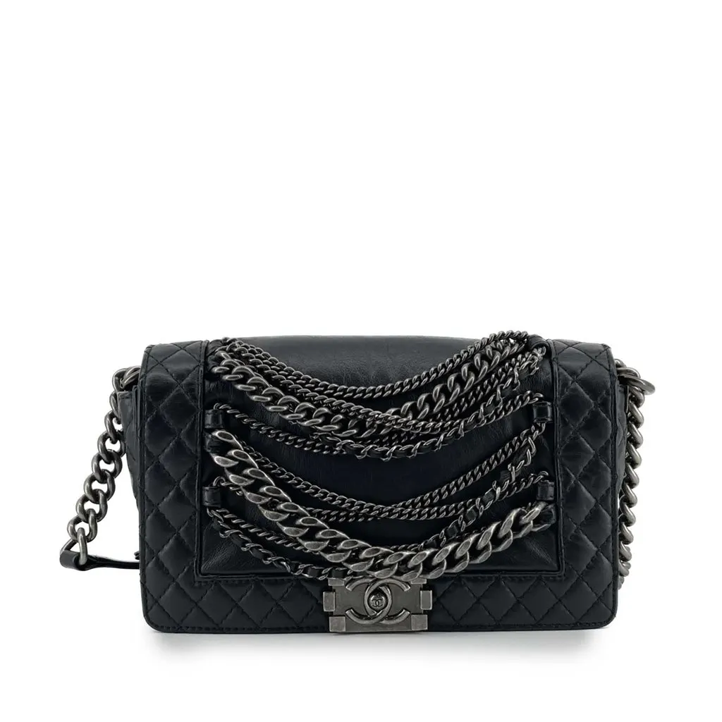 Chanel Paris Dallas Old Medium Calfskin Enchained Boy Flap