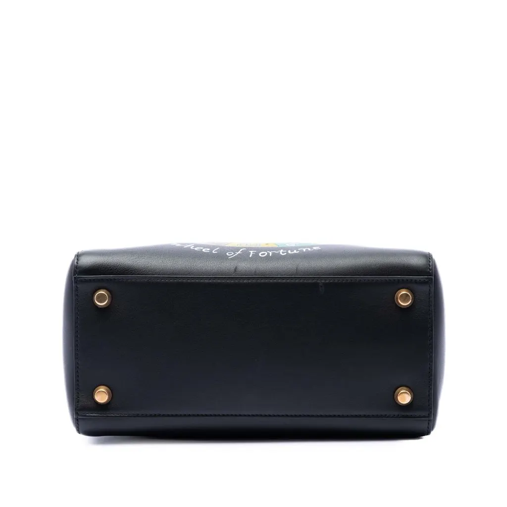 Dior Medium Calfskin Wheel of Fortune Tarot Lady Dior Black Leather Very good - Inside View