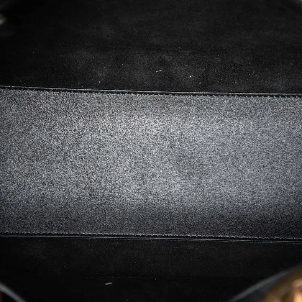 Dior Medium Calfskin Wheel of Fortune Tarot Lady Dior Black Leather Very good - Model View