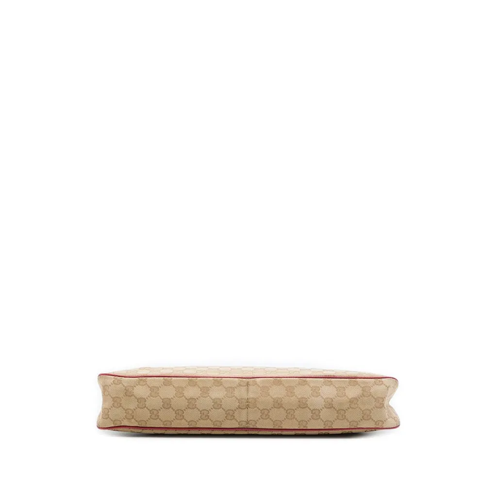 Gucci GG Canvas Eclipse Shoulder Bag Beige Canvas Good - Inside View