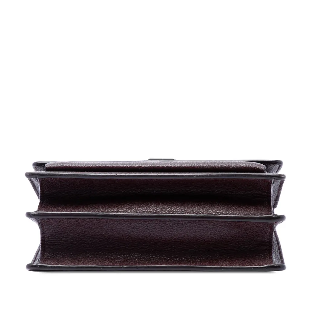 Saint Laurent Small Grained Calfskin Monogram Sunset Crossbody Purple Leather Very good - Inside View