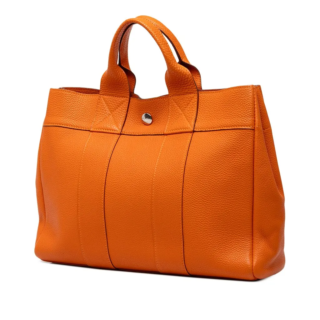 Hermès Togo Fourre Tout PM Orange Leather Good - Back View