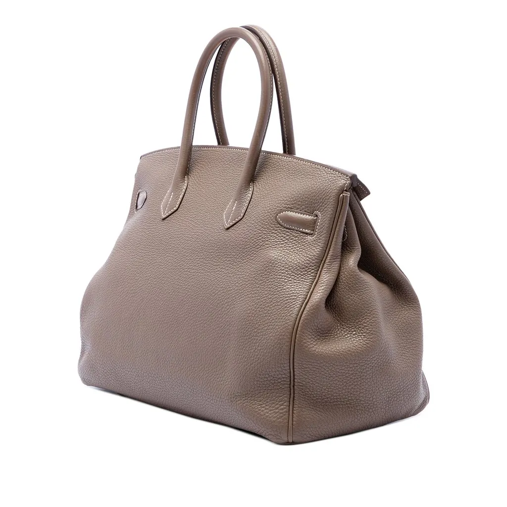 Hermès Togo Birkin Retourne 35 Brown Leather Good - Back View