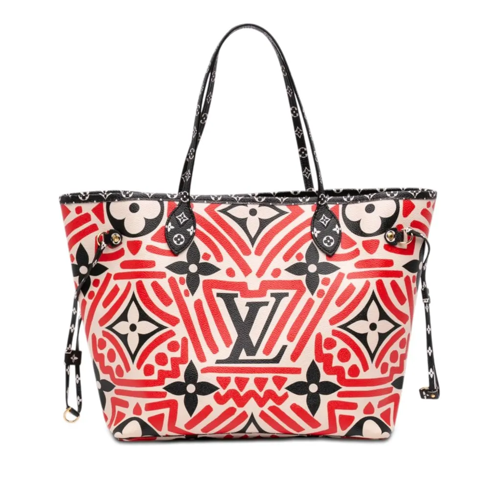 Louis Vuitton Monogram Giant Crafty Neverfull MM Red Very good - Front View