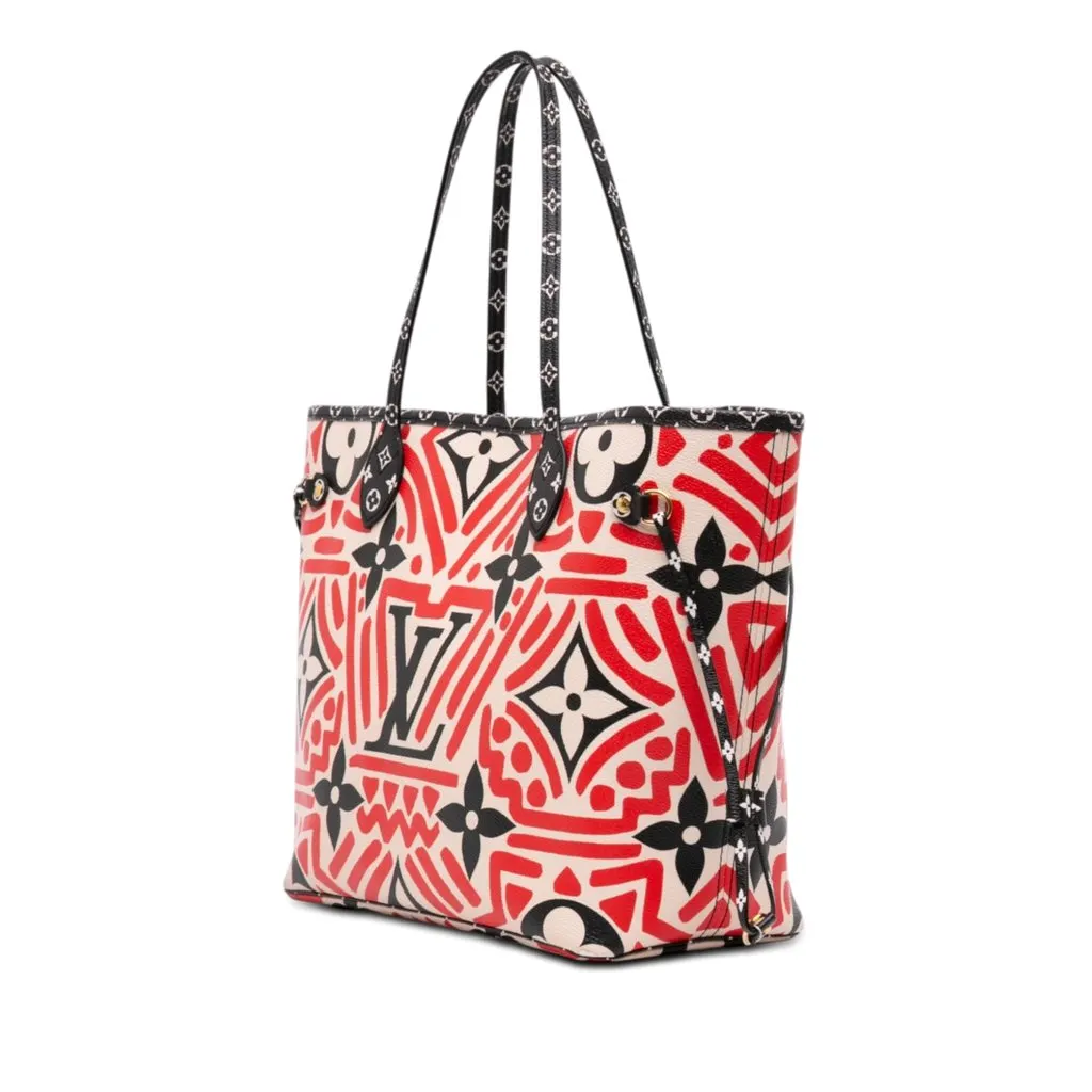 Louis Vuitton Monogram Giant Crafty Neverfull MM Red Very good - Back View