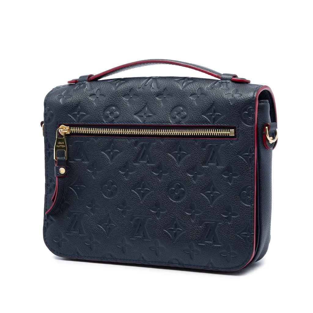 Louis Vuitton Monogram Empreinte Pochette Metis Blue Leather Very good - Back View