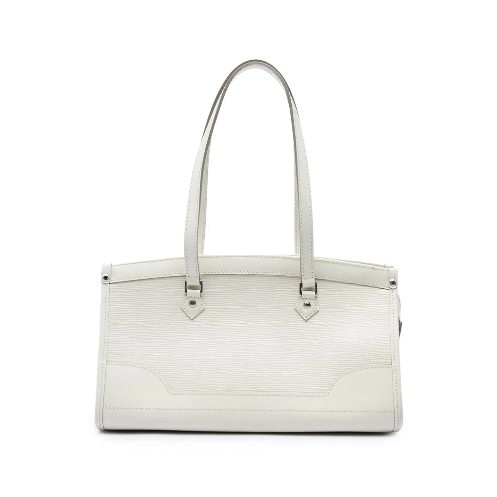 Louis Vuitton Epi Madeleine PM White Leather Very good - Front View