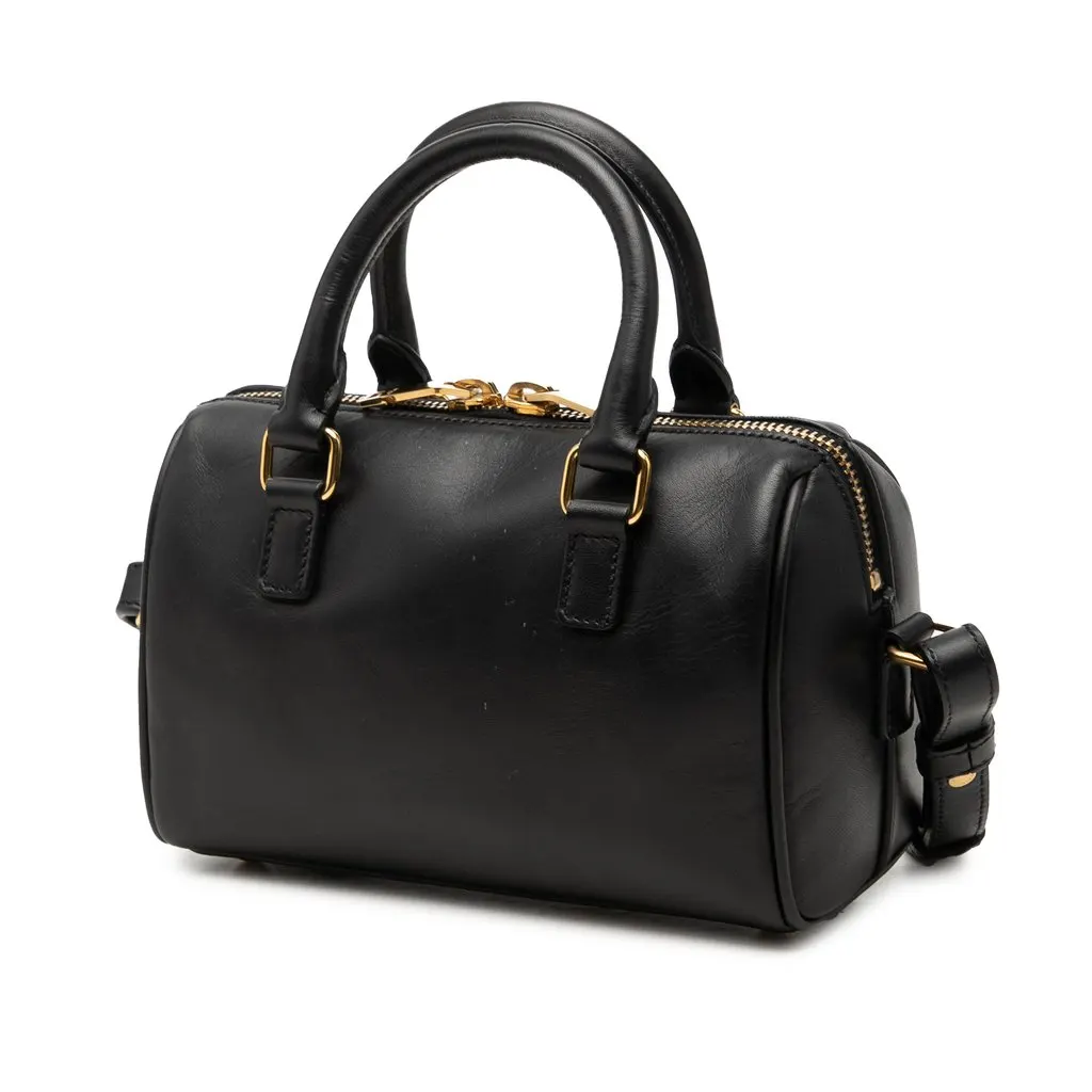 Saint Laurent Toy Leather Classic Duffle Satchel Black Leather Very good - Back View