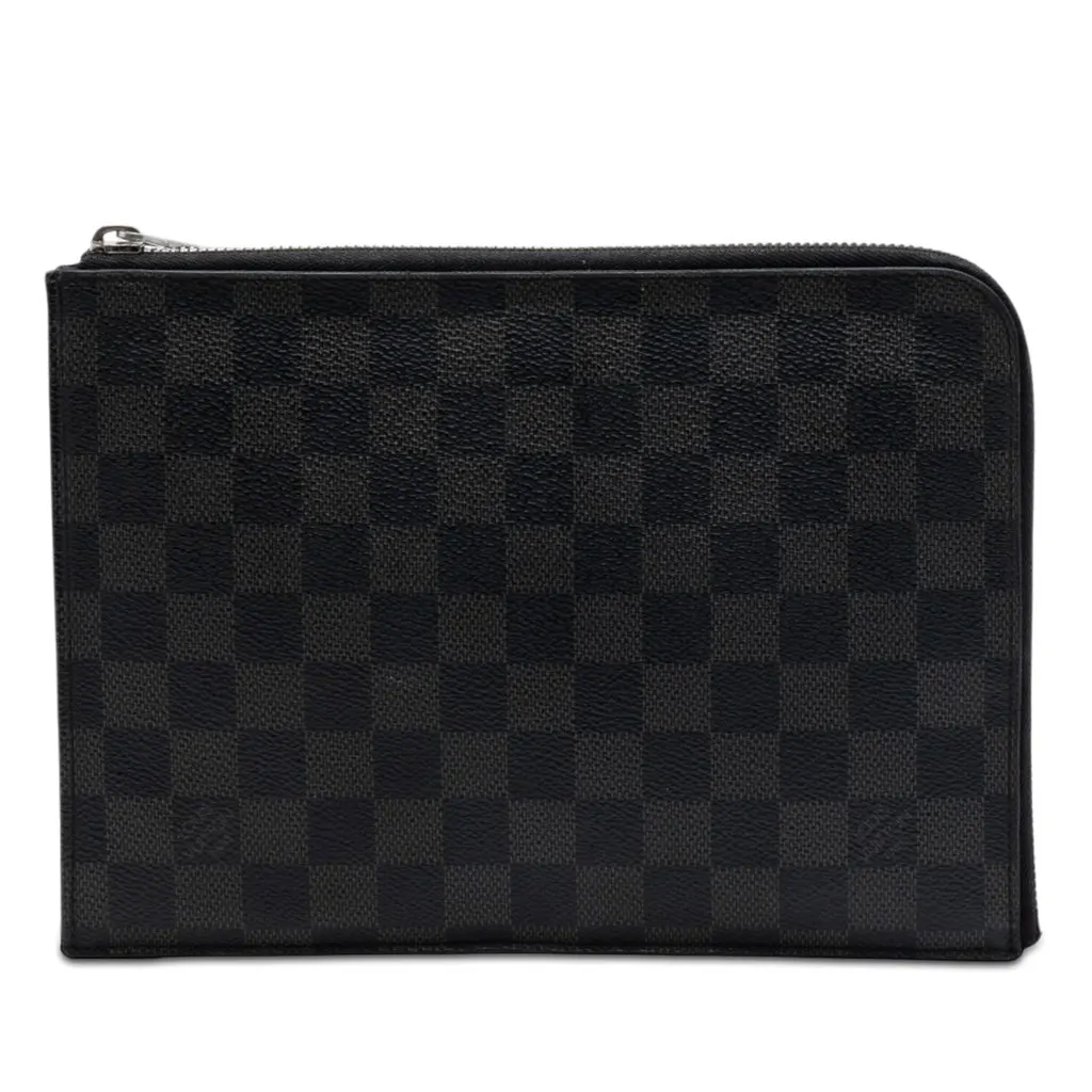 Louis Vuitton Damier Graphite Pochette Jour PM Black Very good - Front View