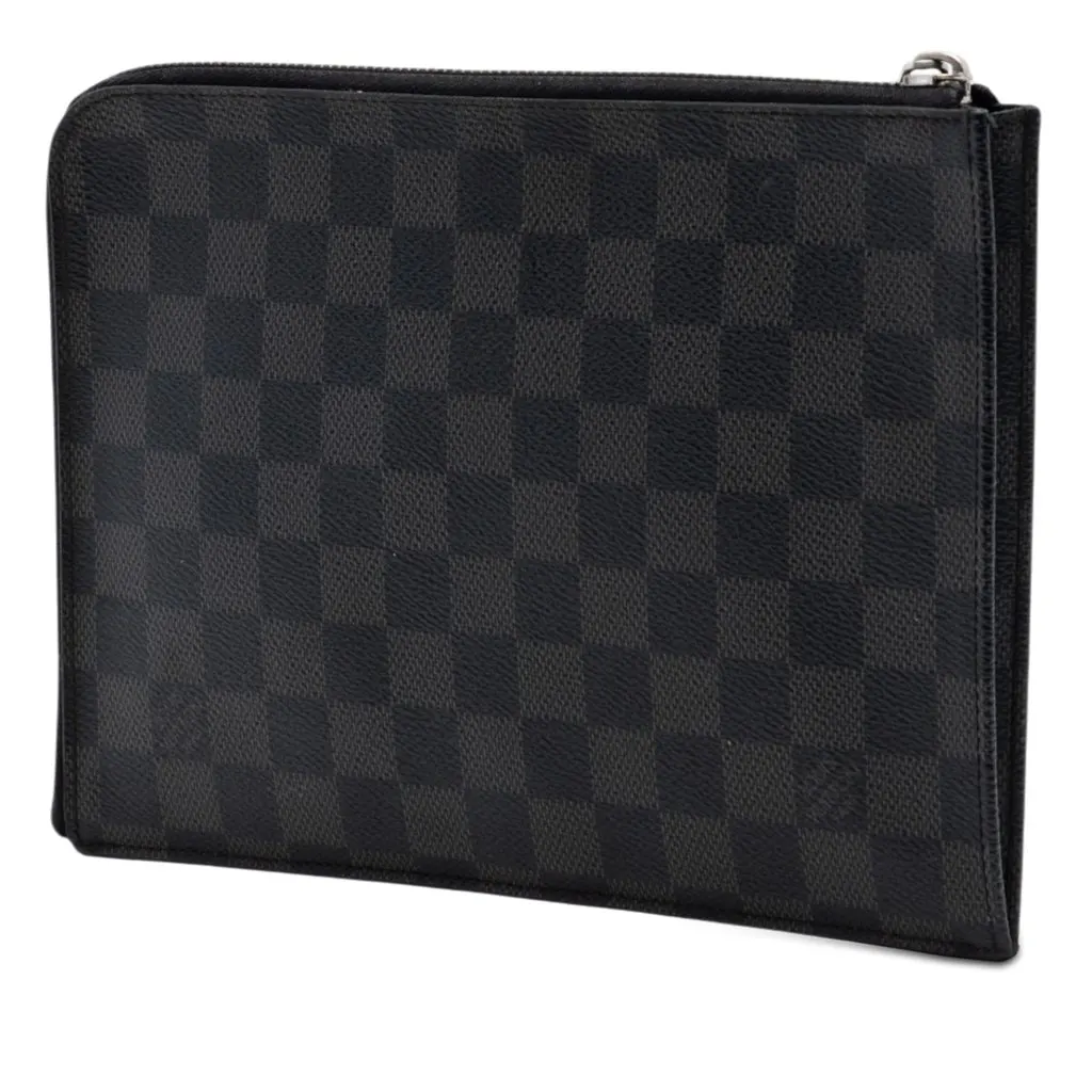 Louis Vuitton Damier Graphite Pochette Jour PM Black Very good - Back View