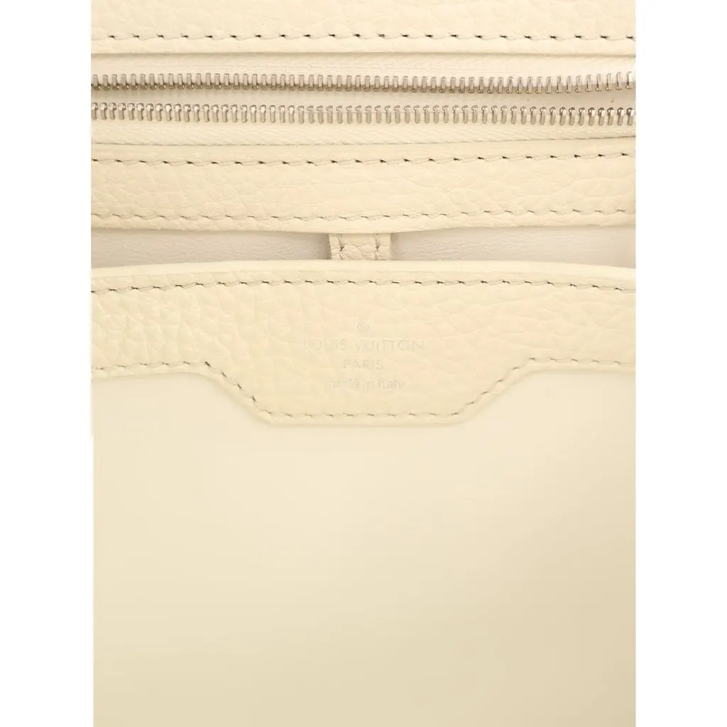 Louis Vuitton Taurillon Flowers Capucines PM White Leather Very good - Box View