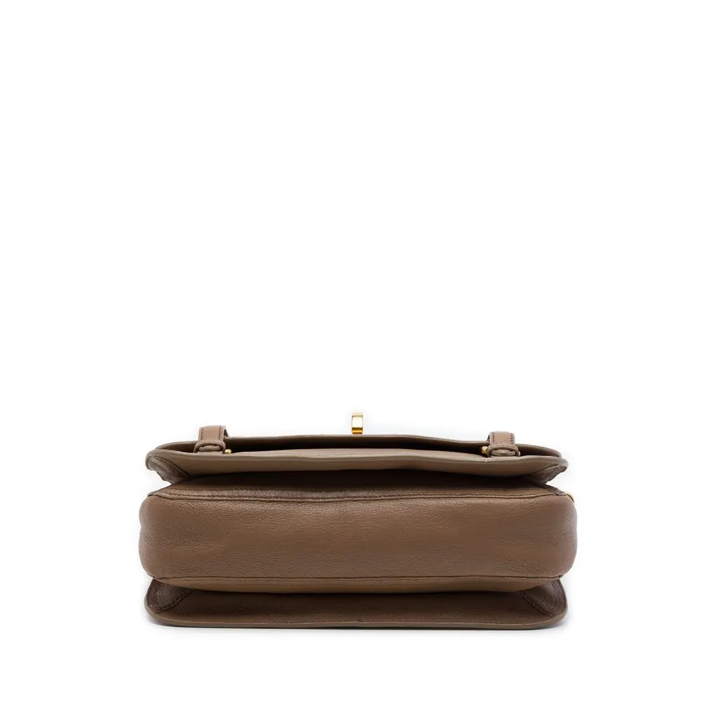 Miu Miu Cervo Deerskin East West Pattina Crossbody Brown Leather Very good - Inside View