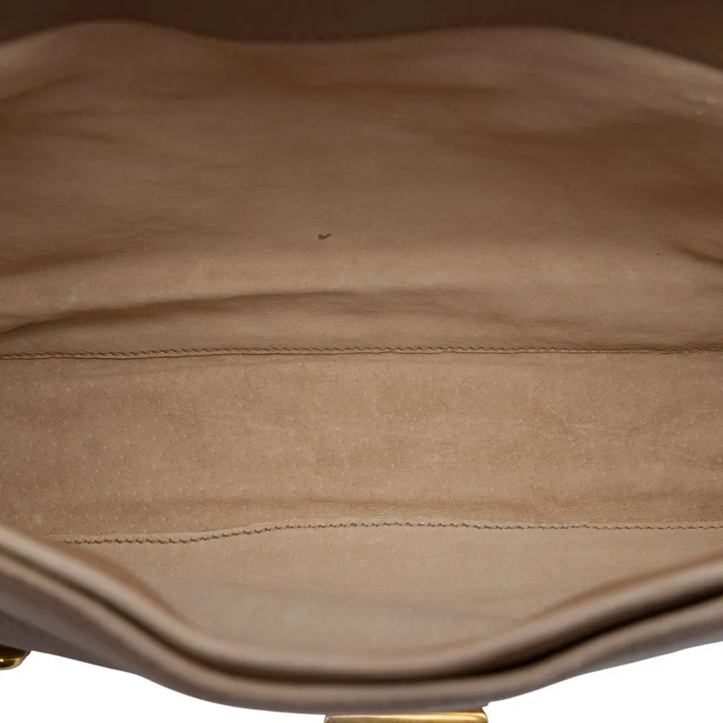 Miu Miu Cervo Deerskin East West Pattina Crossbody Brown Leather Very good - Model View