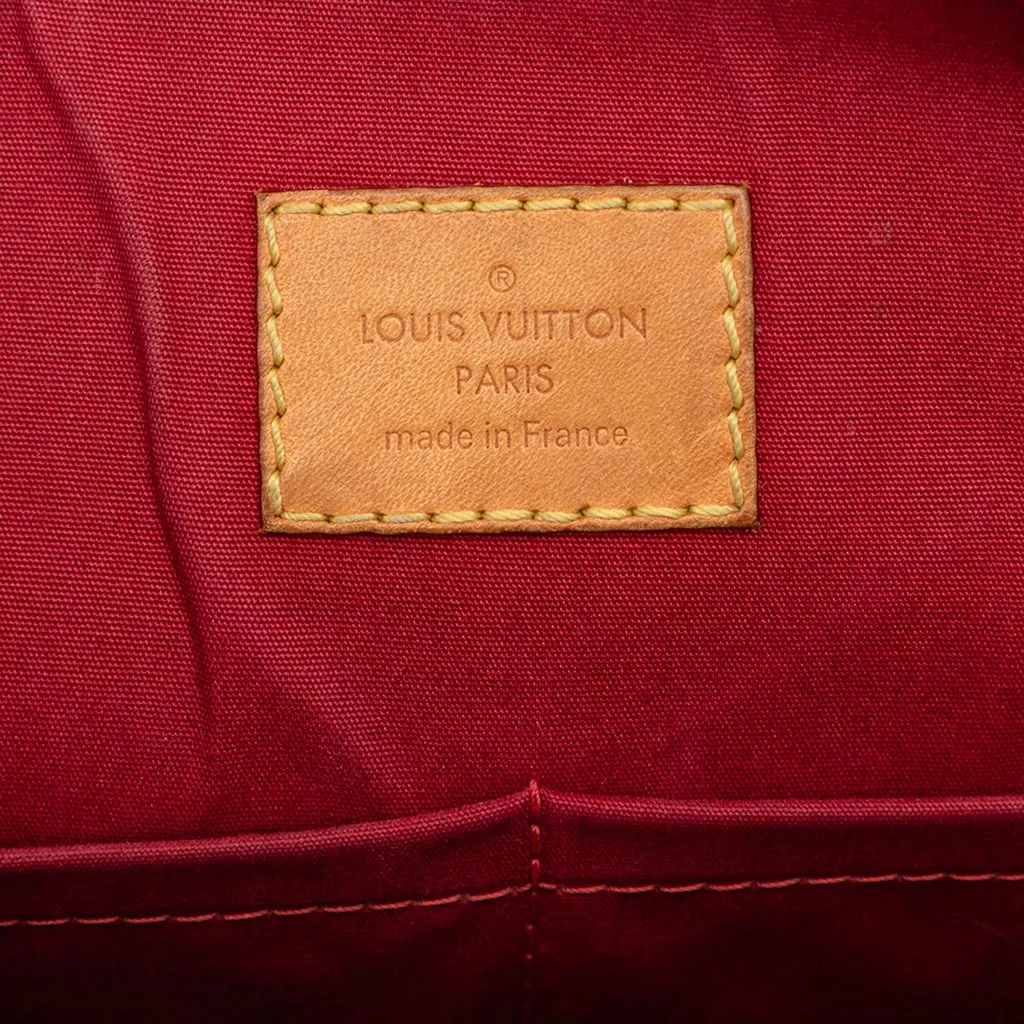 Louis Vuitton Monogram Vernis Alma PM Red Leather Good - Box View