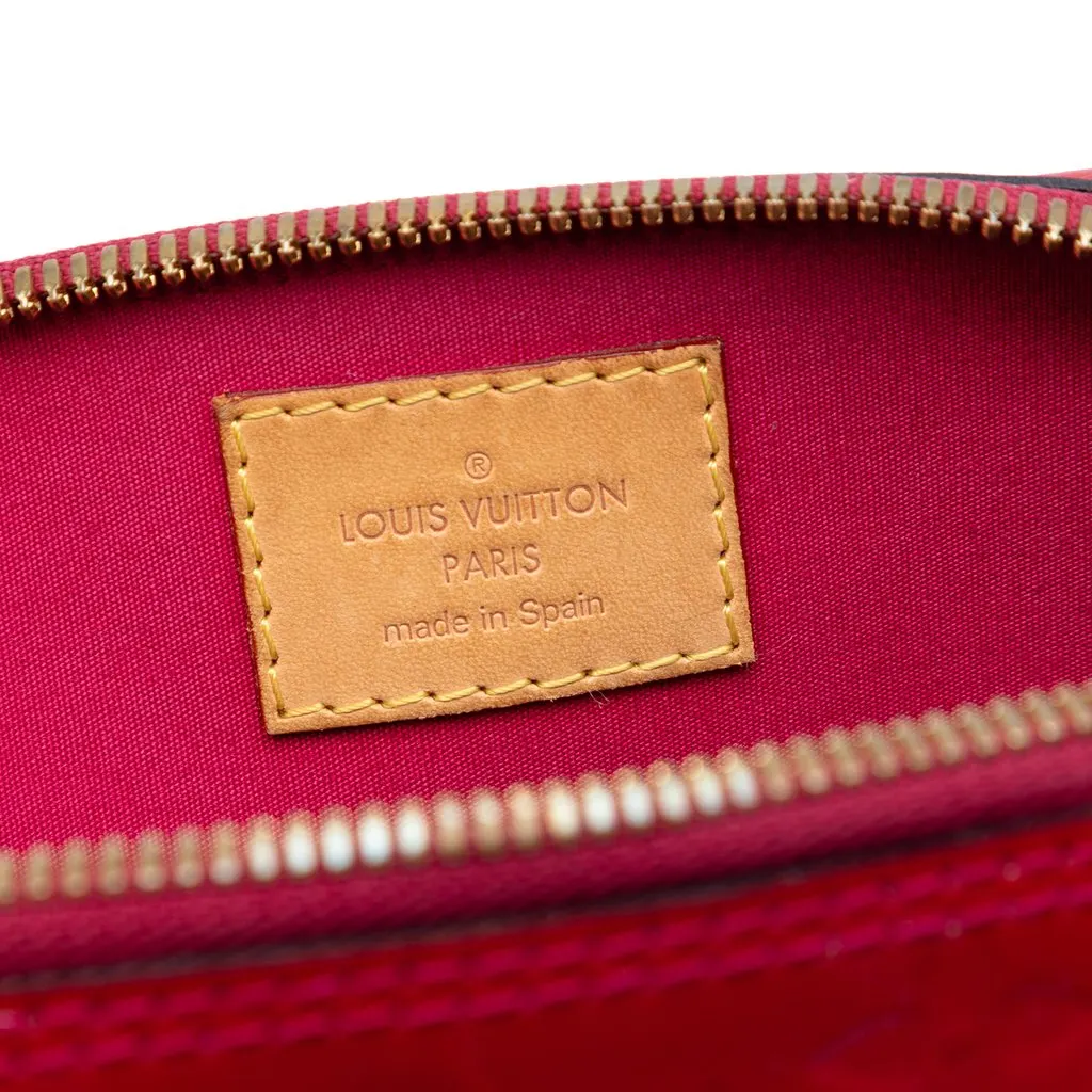 Louis Vuitton Monogram Vernis Alma BB Red Leather Very good - Box View