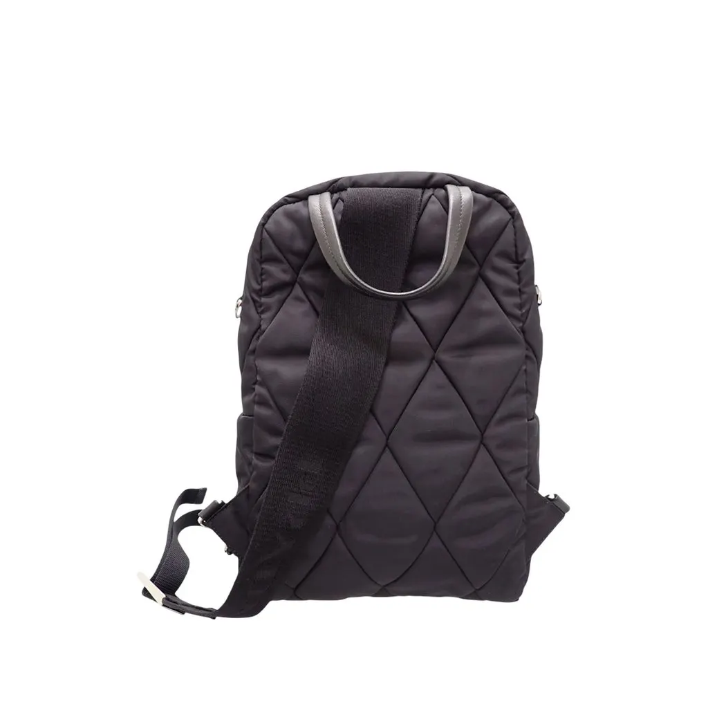 Prada Impuntu Tessuto Sling Backpack Black Very good - Back View