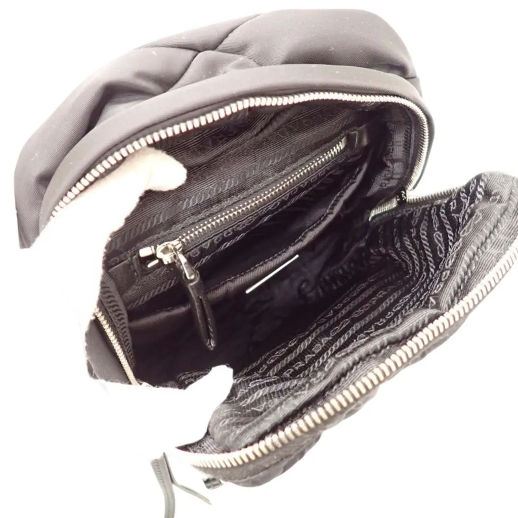 Prada Impuntu Tessuto Sling Backpack Black Very good - Model View