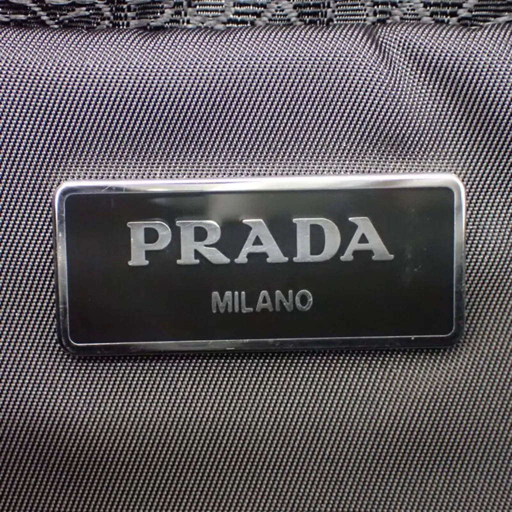 Prada Impuntu Tessuto Sling Backpack Black Very good - Box View
