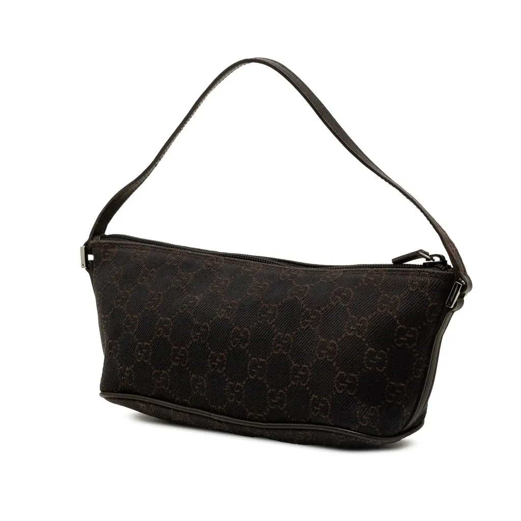 Gucci GG Denim Boat Brown Denim Good - Back View