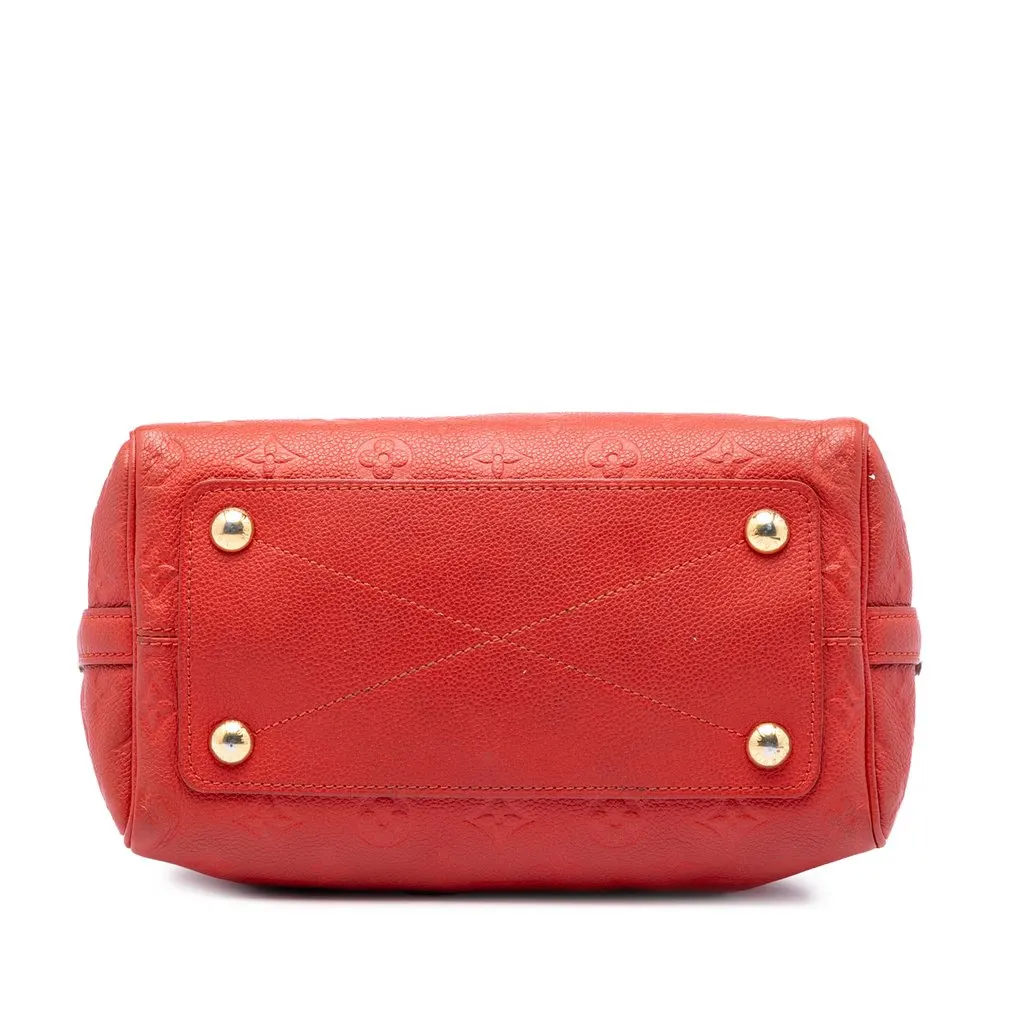 Louis Vuitton Monogram Empreinte Speedy Bandouliere 25 Red Leather Good - Inside View