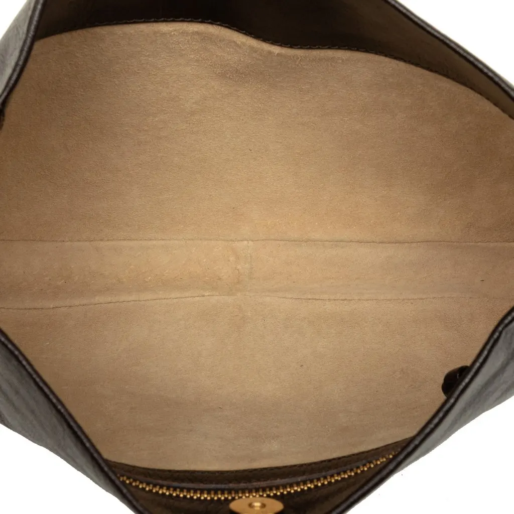 Bottega Veneta Intrecciato Trimmed Nappa Shoulder Bag Brown Leather Good - Model View