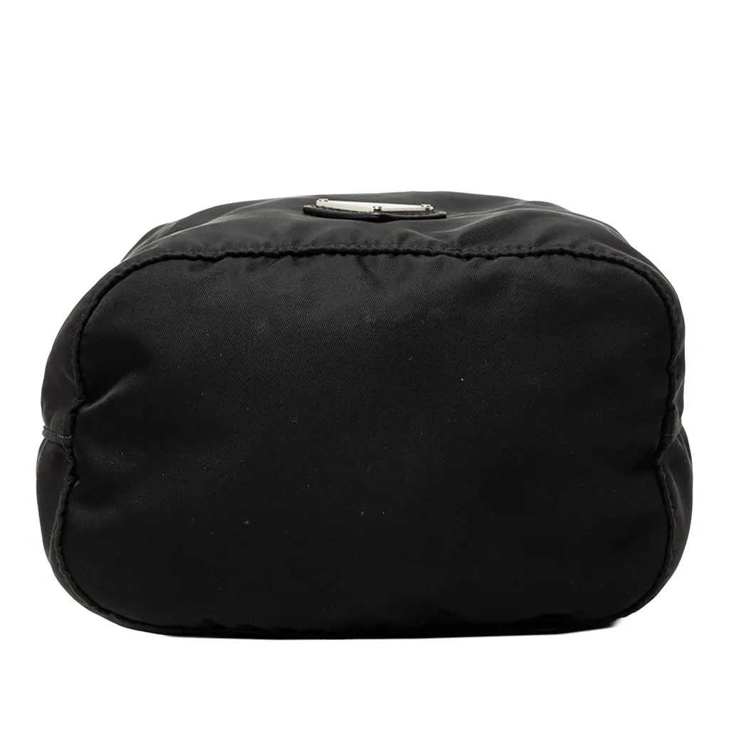 Prada Tessuto Drawstring Pouch Black Polyamide Good - Inside View