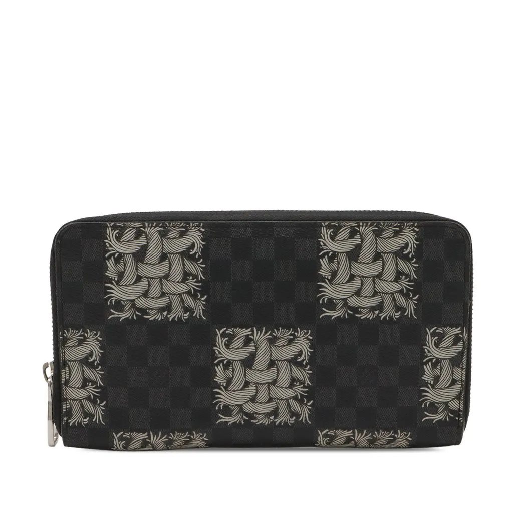 Louis Vuitton Christopher Nemeth Damier Graphite Zippy Organizer Wallet Black Very good - Front View