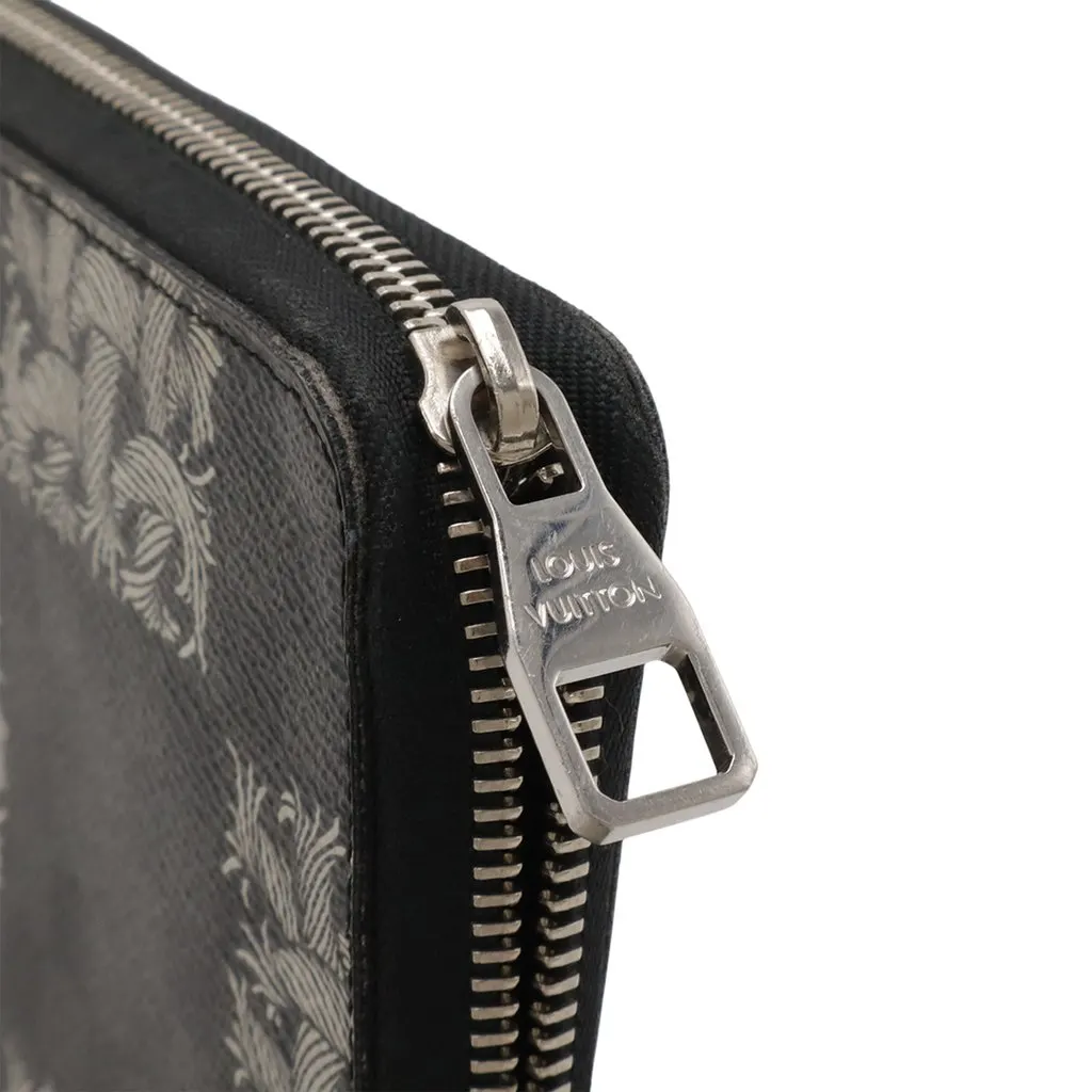 Louis Vuitton Christopher Nemeth Damier Graphite Zippy Organizer Wallet Black Very good - Model View