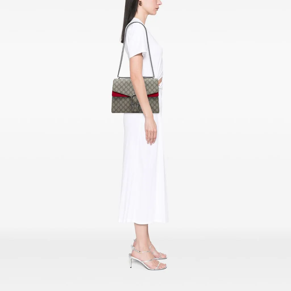 Gucci Medium GG Supreme Dionysus Shoulder Bag Beige Very good - Box View