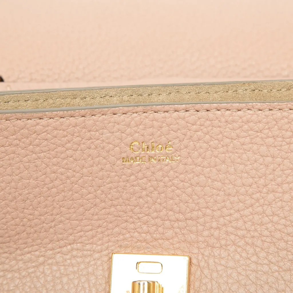 Chloé Mini Grained Lambskin Drew Crossbody Brown Leather Very good - Box View