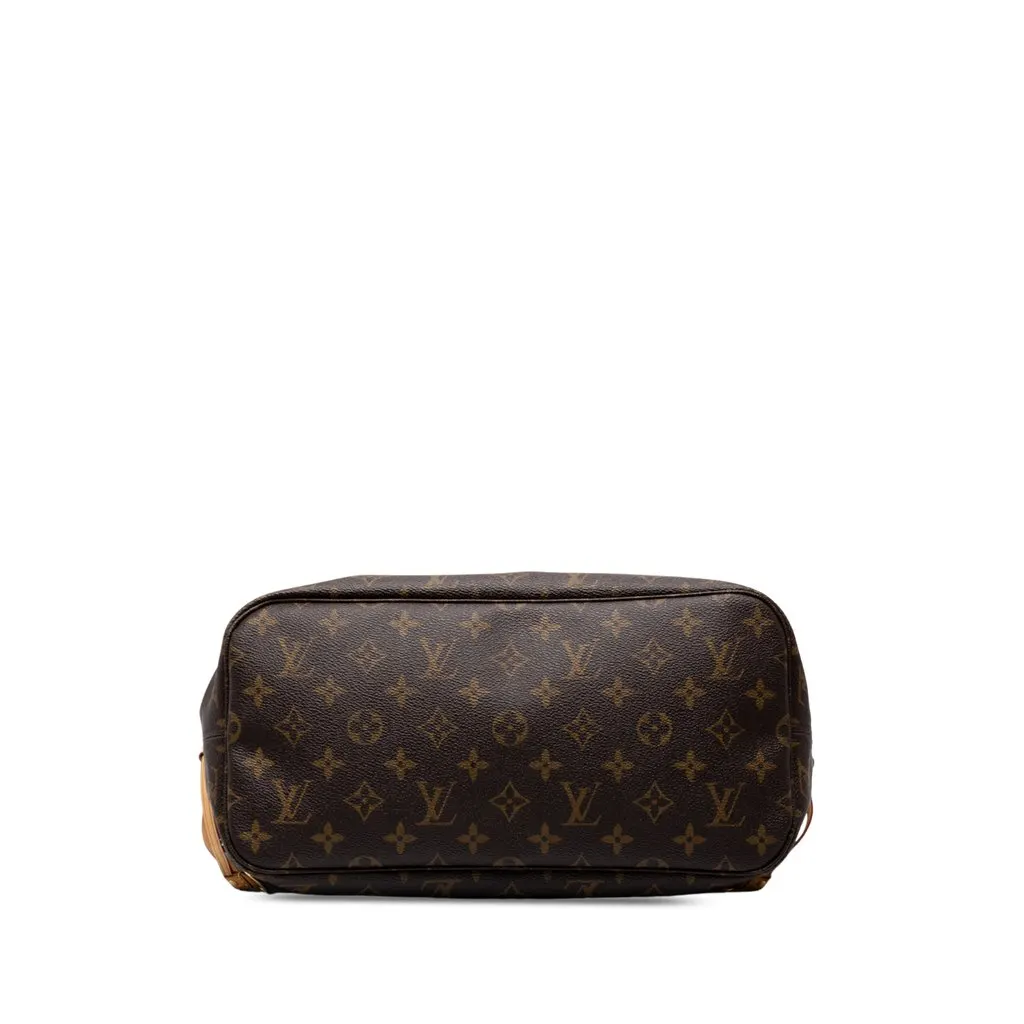 Louis Vuitton Monogram Neverfull MM Brown Canvas Good - Inside View