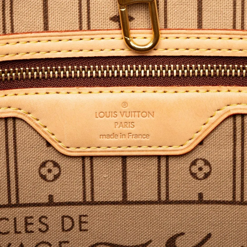 Louis Vuitton Monogram Neverfull MM Brown Canvas Good - Box View