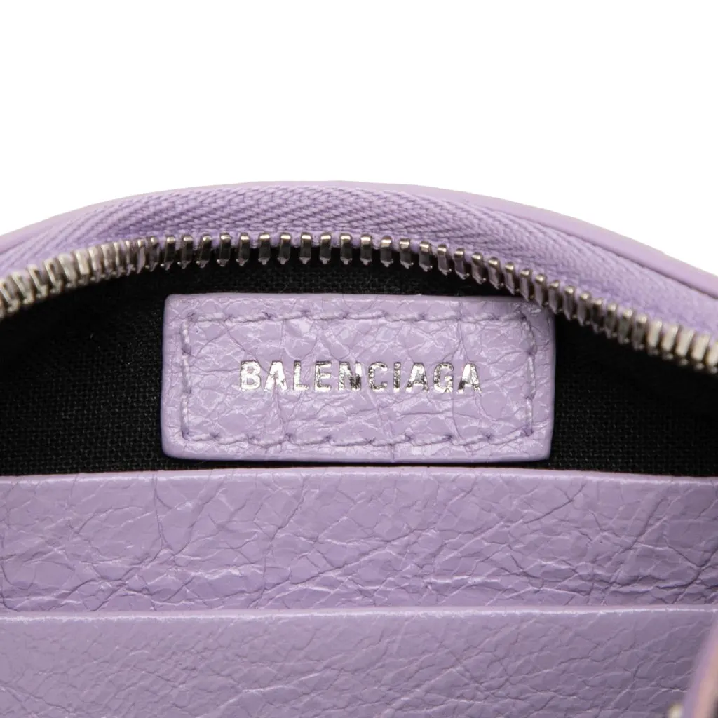 Balenciaga Mini Embossed Leather Motocross Le Cagole Purple Leather Very good - Box View